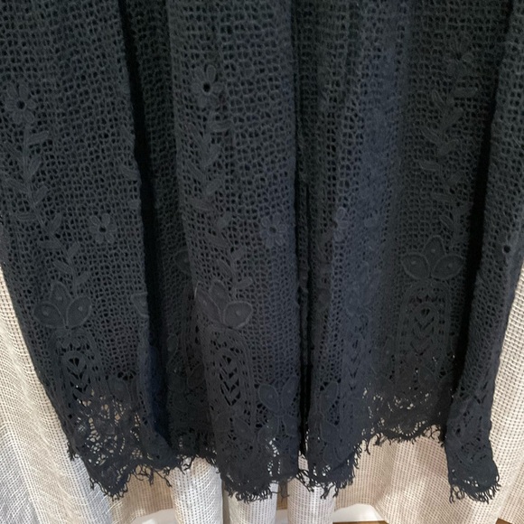 V Christina Black Lace Maxi Dress, Size Small - Picture 5 of 10